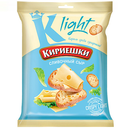 Кириешки сухарики Light Сливочный Сыр 33г*50